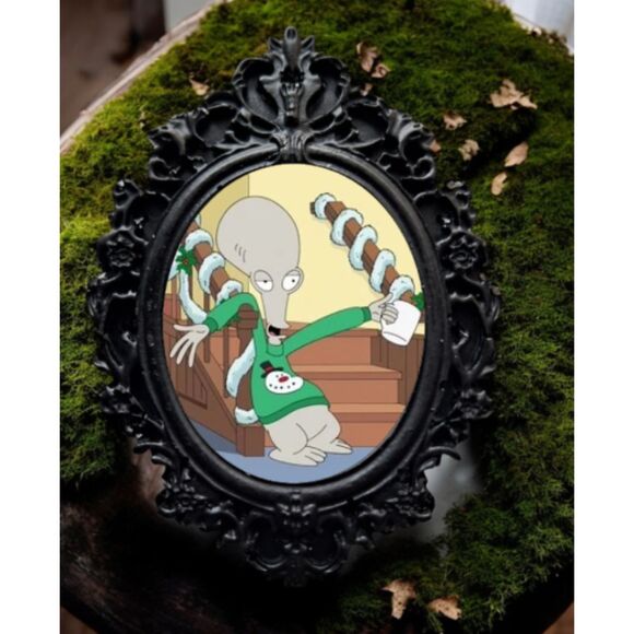 American Dad Drunk Roger Funny Christmas Tree Ornament Humor Alcohol Decoration - Picture 1 of 1